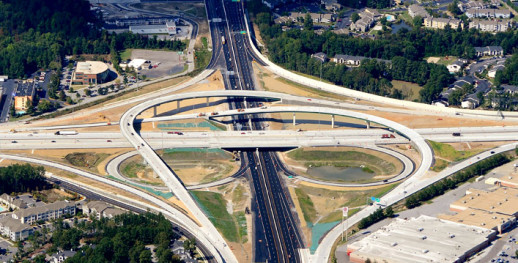 Bobby Jones Expressway I-20 Interchange Bridge Construction UIG
