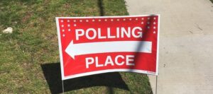 polling sign
